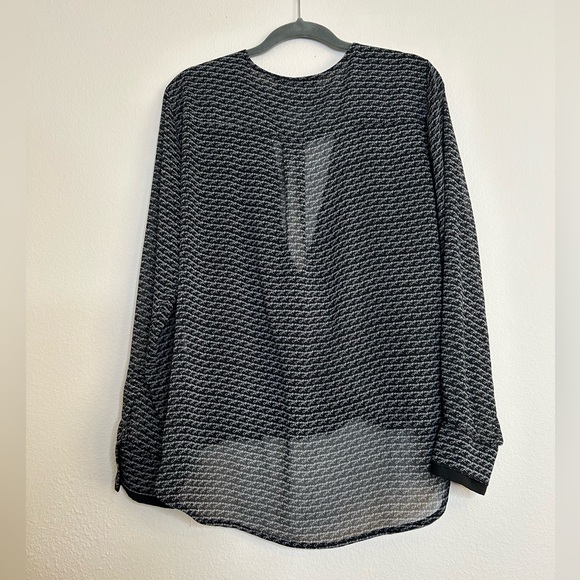Slightly Used- DKNY black Blouse - Long Sleeve - Picture 3 of 6
